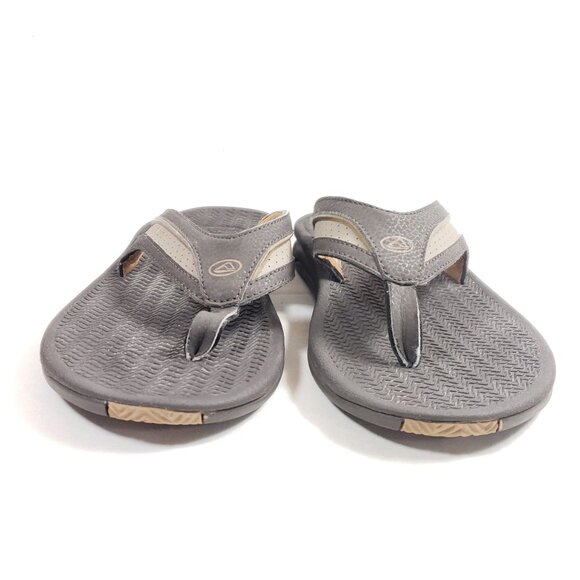 Reef Mens Gray Flip Flops Size 9 Synthetic Upper Comfortable Casual Beach Sandal - Picture 5 of 9